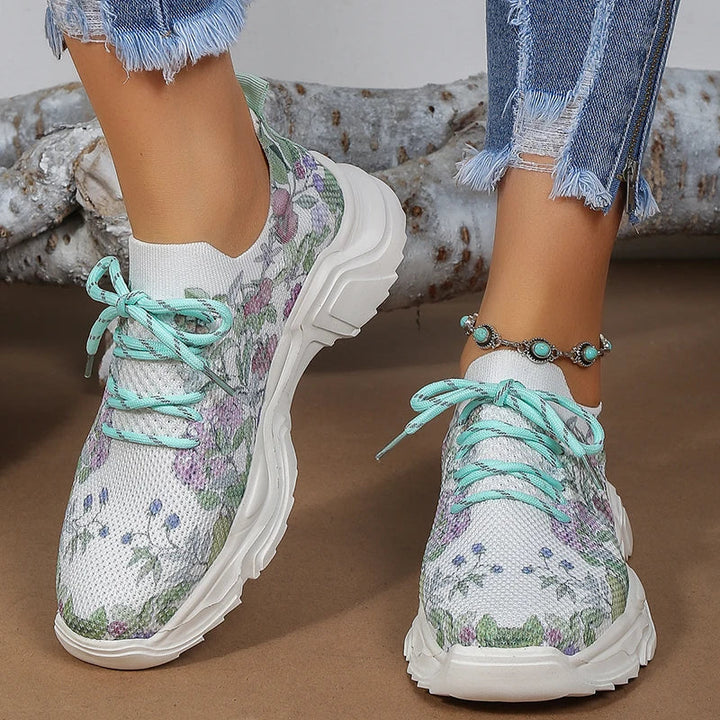 MARGIT FLOWER KNIT SNEAKERS