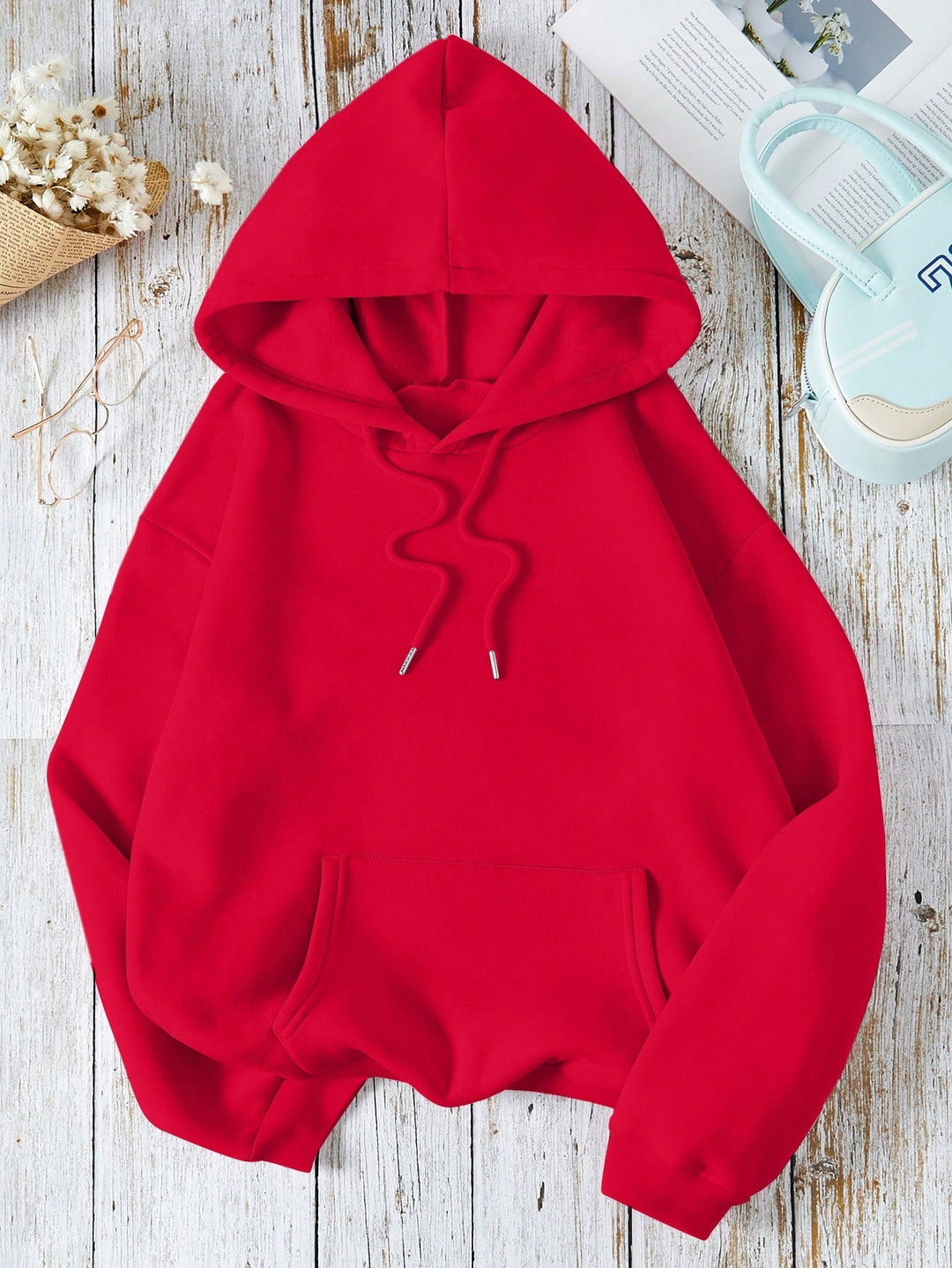 WARM KANGAROO POCKET HOODIE "LOVE YOU MORE"