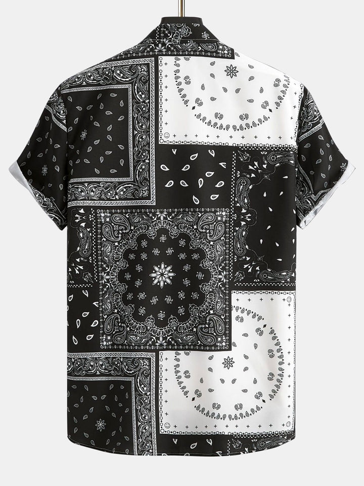 SANTIAGO PAISLEY PRINT BUTTON UP SHIRT